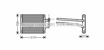 AVA QUALITY COOLING ka6067 -  Теплообменник, отопление салона